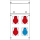 630.4000-007 SCAME PAINEL DE DISTRIBUIÇÃO IP44 16A 400V