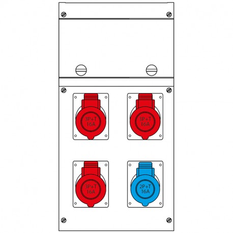 630.4000-007 SCAME QUADRO DISTR. PORTATILE BLOCK4