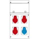 632.4005-007 SCAME QUADRO DISTR. DA PARETE BLOCK4