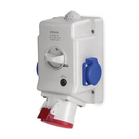 513.3256-2DFS SCAME OPTIMA-COMBI C/INT. 0/I 32A 3P+T FUSE