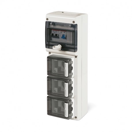 632.1634-RW SCAME CUADRO DE DISTRIBUCION IP66 13A 230V
