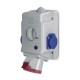 513.3257-1DFR SCAME OPTIMA-COMBI C/INT. I/0/II 32A 3P+N+T