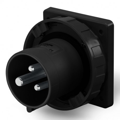 248.6397.K SCAME APPLIANCE INLET 3P+N+E 6H63A IP67 SCHWARZ