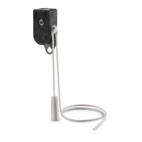 195.200B SCAME SINGLE POLE SWITCH + CORD WHITE HANDLE