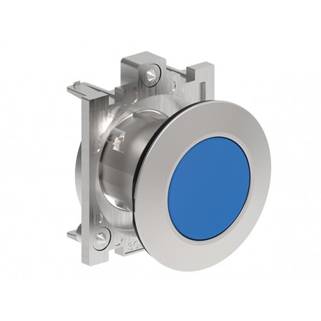 LPFB106 LOVATO BLUE FLUSH MET.FLAT PUSH-BUTTON
