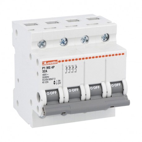 P1MS4P063 LOVATO MODULAR SWITCH DISCONNECTOR 4P 63A