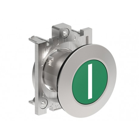 LPFB1113 LOVATO GREEN FLUSH MET. BOUTON-POUSSOIR PLAT I