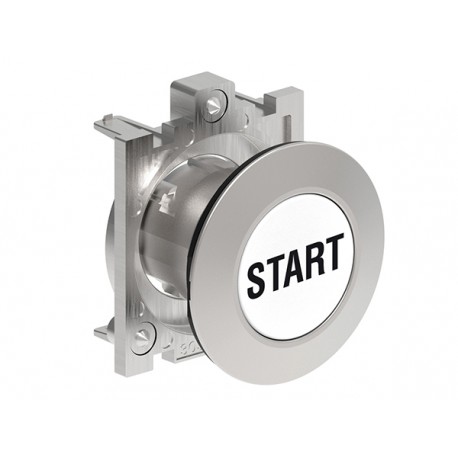 LPFB1168 LOVATO WHITE FLUSH MET.FLAT PUSH-BUTTON START