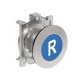 LPFB1176 LOVATO BLUE FLUSH MET. BOUTON-POUSSOIR PLAT R