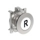 LPFB1178 LOVATO WHITE FLUSH MET.FLAT PUSH-BUTTON R