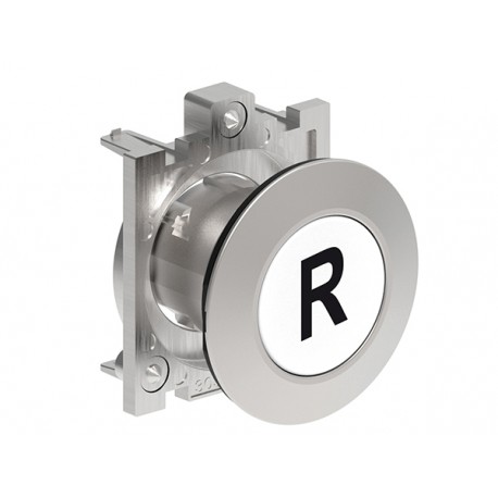 LPFB1178 LOVATO WHITE FLUSH MET. BOTÃO PLANO R