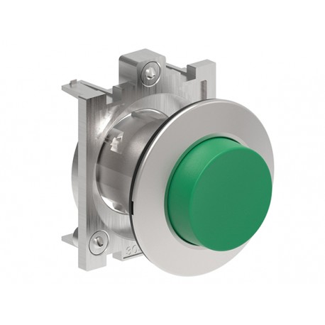 LPFQ203 LOVATO GREEN FLUSH ÉTENDU P-P MET. BOUTON PLAT