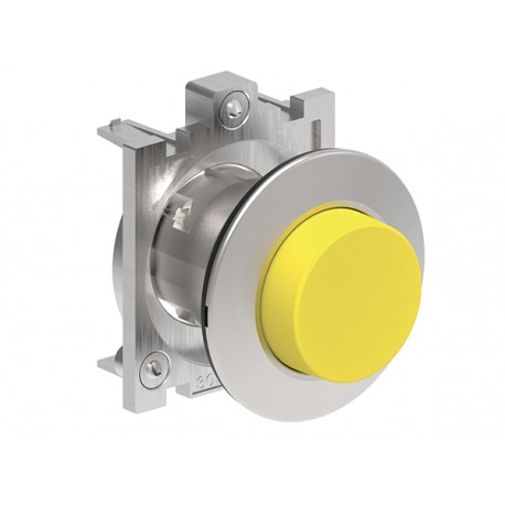 LPFB205 LOVATO YELLOW EXTENDED MET.FLAT PUSH-BUTTON