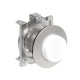LPFB208 LOVATO WHITE EXTENDED MET.FLAT PUSH-BUTTON