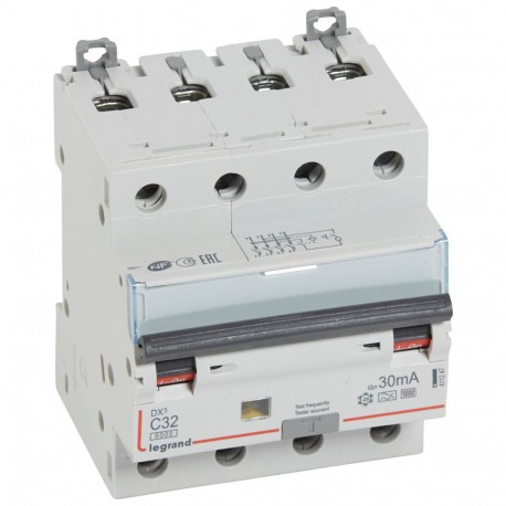 411247 LEGRAND MAG DIF DX3 4P 30MA C32 TIPO F