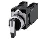 3SU1150-2CM60-1NA0 SIEMENS Knebelschalter, 22 mm, rund, Metall, hochglanz, weiß, Knebel, lang, 3 Schaltstell..