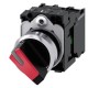 3SU1152-2BF20-1MA0 SIEMENS selettore, luminoso, 22 mm, rotondo, in metallo, lucido, rosso, selettore, corto,..