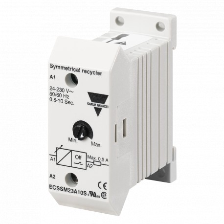 ECSSM23B1M CARLO GAVAZZI Paramètres sélectionnés FONCTION Clignoteur symétrique SIGNAL DE SORTIE Relais stat..