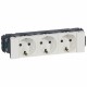 077203 LEGRAND MO-BASE 3X2P+T BL AUT DLP CD
