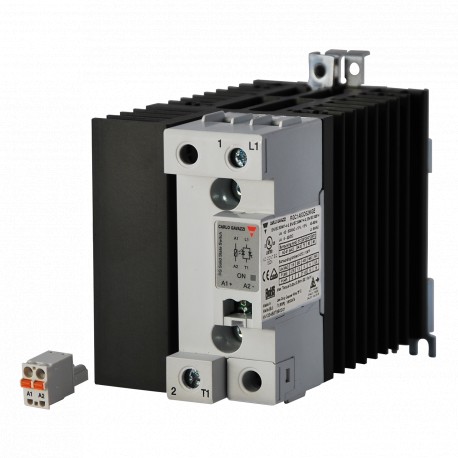RGC1A60D42MGE CARLO GAVAZZI Selected parameters SYSTEM DIN-rail Mount CURRENT RATING CATEGORY 26 50 AAC RATE..