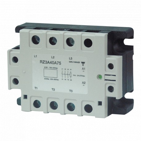 RZ3A48D55P CARLO GAVAZZI Relé de estado sólido trifásico CA, sin disipador incorporado, conmutación todo o n..