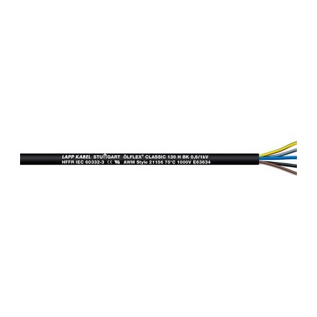 1123425 LAPP ÖLFLEX CLASSIC 130 H BK 0,6/1 kV 25G1,5