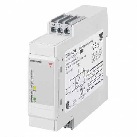 DTA01C115 CARLO GAVAZZI Ausgwählte Kriterien Ausgangssignal 1 Relais Sollwert 1, fest Überwachte Variable Te..