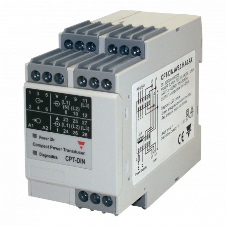 CPTDINAV53HV1AX CARLO GAVAZZI parâmetros selecionados FUNCIONAR transdutores DIN voltagem de grade 90 a 260V..