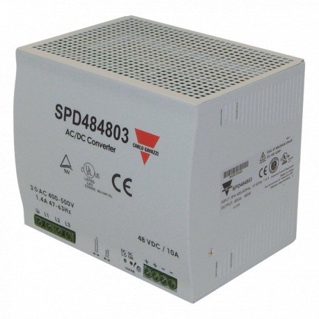 SPD484803 CARLO GAVAZZI Sim PARALELO CONEXÃO INPUT TYPE 3-fase ou 48VDC DC saída de tensão contínua PFC sim ..