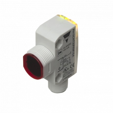 PH18CNT20PAM1SA CARLO GAVAZZI Fotocélula barrera en caja industrial de ABS cuadrada, CC