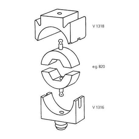 61795941 LAPP SUPPORT DE MATRICE V 1316 INTÉRIEUR