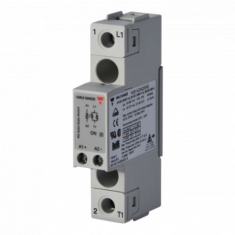 RGS1A60D25KKE CARLO GAVAZZI Monofásico CA Contactor sin disipador varistor integrado Intensidad 25A, 1200Vp ..