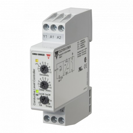 CLD1EA1CM24 CARLO GAVAZZI 1-DIN Функция обнаружения наполнения или слива SPST релейный выход Соединительные ..