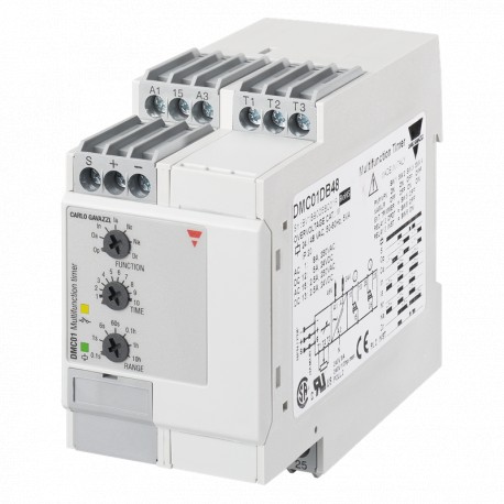 DMC01DB23 CARLO GAVAZZI Многофункциональный ФУНКЦИЯ Сигнальный выход 2 реле других входов 0,1 с 100 ч на DIN..