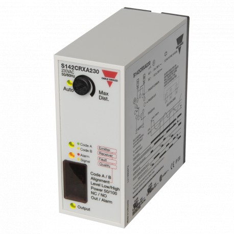 S142CRXA230 CARLO GAVAZZI Parametri selezionati SISTEMA Foto amplificatore CUSTODIA rettangolare USCITA RELE..