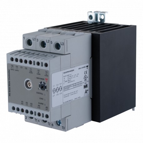 RGC3P60V30SDM CARLO GAVAZZI Trilho DIN CATEGORIA montagem corrente nominal 26-50 ACA tensão nominal 600 VCA ..