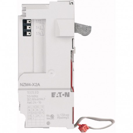 NZM4-X2A 189723 Y7-189723 EATON ELECTRIC Relay module for NZM4, configurable, 2NO, 24DC, 24-230AC, PI