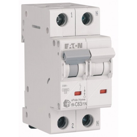 HN-C63/1N 194857 EATON ELECTRIC Int., 1P+N, curva C, 63A