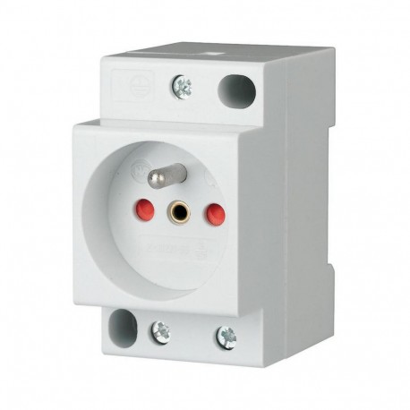 Z-SD230-BS 266876 Y7-266876 EATON ELECTRIC Schuko Plug Base, 10/16A, 250V AC, Type E pour FR, BE, SK, TN