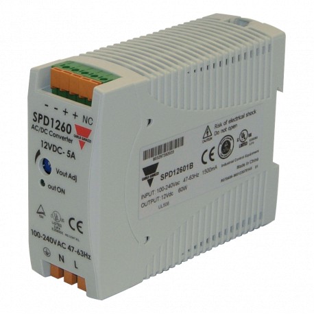 SPD12301B CARLO GAVAZZI Fuente de alimentación monofásica, Salida 12VCC, Intensidad de salida 2,5 A, Potenci..