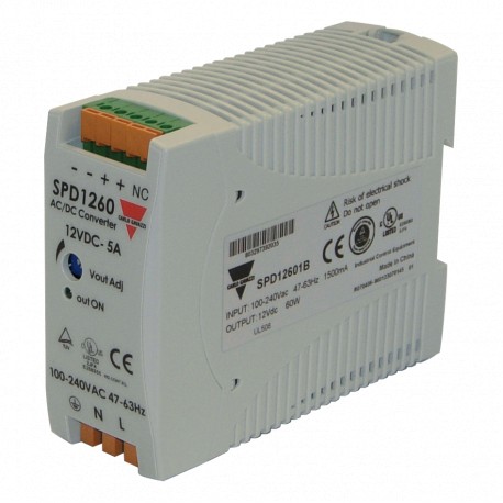 SPD12301B CARLO GAVAZZI Selected parameters MODEL Din Rail AC INPUT VOLTAGE 85 264V OUTPUT POWER 30W PARALLE..