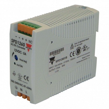 SPD12301B CARLO GAVAZZI 30W CONEXÃO DE ENERGIA saída em paralelo sem um tipo de entrada de fase ou 12 VDC DC..