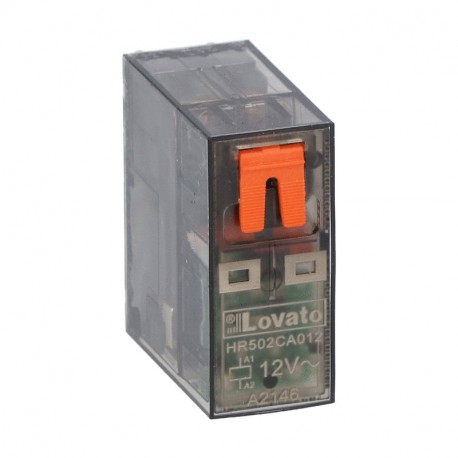 HR502CA012 LOVATO RELÈ MINIATURIZZATO 2C/O 8A 12VAC + LED