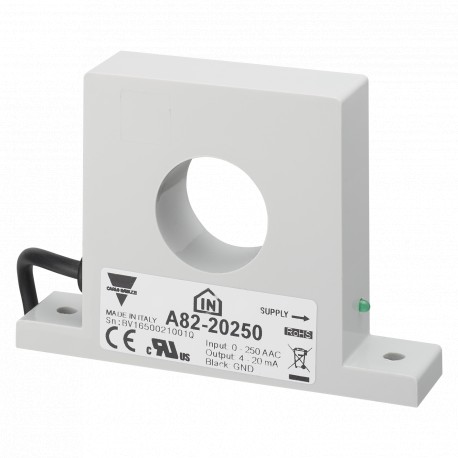 A82-1025 CARLO GAVAZZI Selected parameters PRIMARY CURRENT VALUE 25 A SECONDARY CURRENT / OUTPUT SIGNAL 0-20..