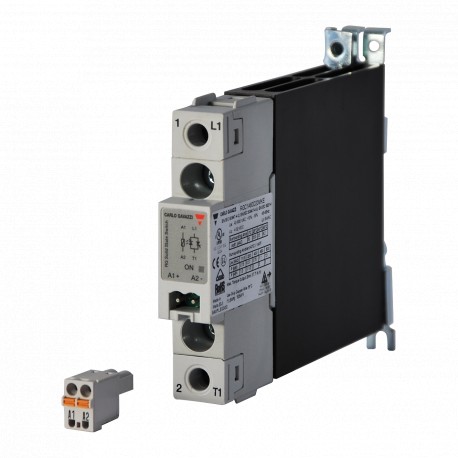 RGC1A60A30MKE CARLO GAVAZZI Trilho DIN CATEGORIA montagem corrente nominal 26-50 ACA tensão nominal 600 VCA ..