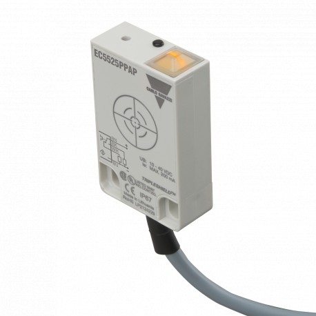 EC5525PPAP CARLO GAVAZZI Selected parameters CONNECTION Cable MATERIAL Plastic HOUSING Rectangular SENSING R..