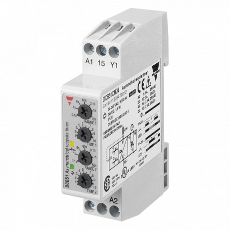 DCB51CM24 CARLO GAVAZZI Outras INSUMOS 0.1 S 100 h MONTAGEM TAMANHO 17,5 milímetros DIN Rail fornecer dados ..