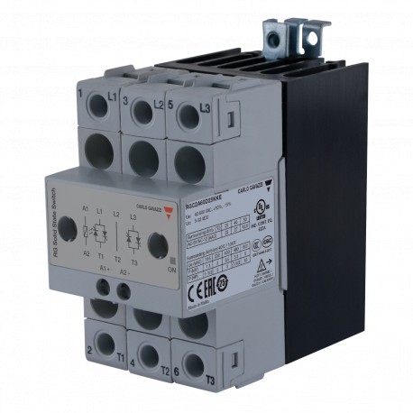RGC2A60D25KKE CARLO GAVAZZI Selected parameters SYSTEM DIN-rail Mount CURRENT RATING CATEGORY 11 25 AAC RATE..
