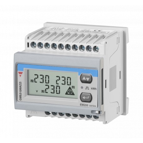 EM21072DAV53XOSX CARLO GAVAZZI parâmetros selecionados Function Analyzer Poder DIN ferroviário e de energia ..
