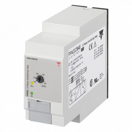 PPA03CM48 CARLO GAVAZZI parâmetros selecionados sinal de saída 1 relé SETPOINT 1 Variável ajustável EXIBIDO ..